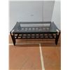 Image 1 : *Metal Frame Coffee Table With Glass Top- CANNOT SHIP