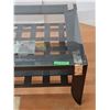 Image 2 : *Metal Frame Coffee Table With Glass Top- CANNOT SHIP