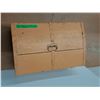 Image 4 : *Wood Storage Trunk With Lock And Tray- CANNOT SHIP
