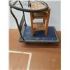 Image 4 : **Wooden Shelf (13 x 13x 24),  Bike Tire & Hand Truck Dolly (36" x 24")- CANNOT SHIP