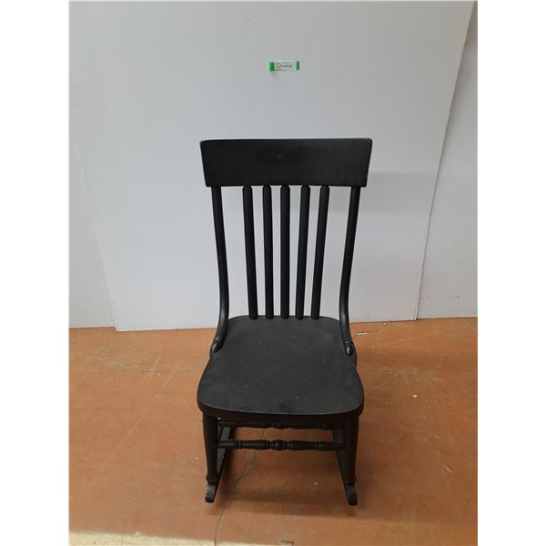 *Black Wood Rocking Chair- CANNOT SHIP