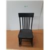 Image 1 : *Black Wood Rocking Chair- CANNOT SHIP