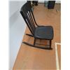 Image 4 : *Black Wood Rocking Chair- CANNOT SHIP