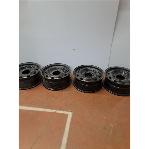 **(4) Steel Rims- CANNOT SHIP- 17"x 7"- 6¼" Holes- CANNOT SHIP