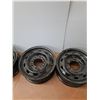 Image 2 : **(4) Steel Rims- CANNOT SHIP- 17"x 7"- 6¼" Holes- CANNOT SHIP