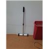 Image 2 : *Honeywell Fan(Powers On), Magnetic Clean Sweep & Red Garage Can & Brown Shelf- CANNOT SHIP