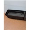 Image 3 : **(3) Black Plastic Flower Planters  -  AS IS  -  Cannot Ship
