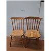 Image 1 : *(2) Wood Chairs- CANNOT SHIP