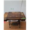 Image 1 : *Vintage Singer Treadle Sewing Machine Cabinet Table- CANNOT SHIP- No Machine