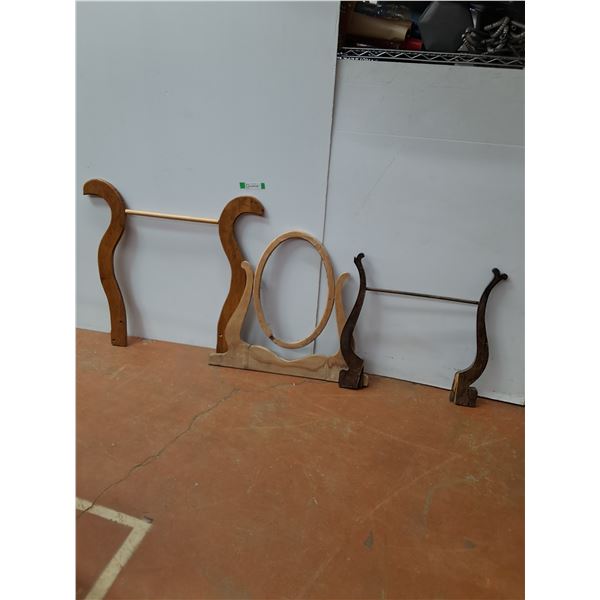 *(3) Vintage Wood Frames For Mirrors- CANNOT SHIP