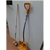 Image 2 : **Metal Shovel, Plastic Shovel, Ice Chipper & Curling Broom-CANNOT SHIP