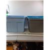 Image 1 : (3) Plastic Storage Bins- Cannot Ship