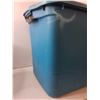Image 2 : **Rubbermaid Plastic Storage Bin- 25" x 19" x 20"- Crack On Side- Cannot Ship