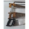 Image 2 : (5) Hand-Powered Saws- (Longest 25")