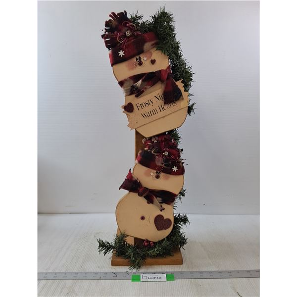 Wood Christmas Decoration- 26" x 7" x 8"  -  PICK UP