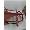 Image 4 : *Red Wooden Sled- 31" x 21" x 13"-  PICK UP ONLY