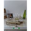 Image 1 : Brass Plated Candle Lights, Hanging Bottle Light, Extension Cord and Noma Light Bulbs