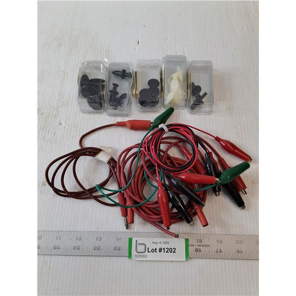 Alligator Clips and Assorted Collision Repair Automotive Trim Fasteners