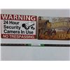 Image 1 : Aluminum Signs 24 HR Surveillance and Memories on the Farm Sign