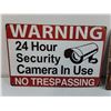 Image 2 : Aluminum Signs 24 HR Surveillance and Memories on the Farm Sign