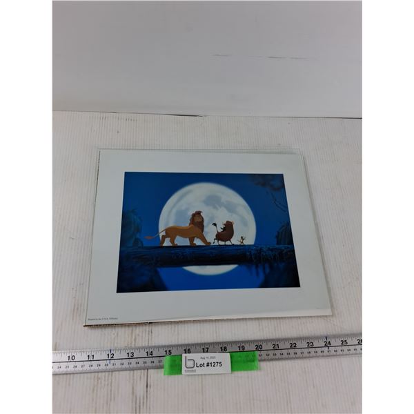 Lion King Picture Missing Frame - 14'' x 11''  As Is