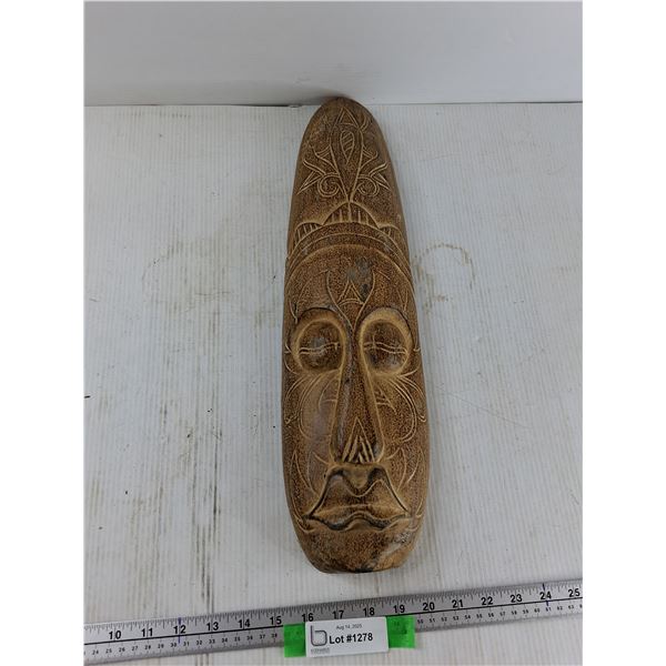 Wood Carved Wall Decorations - 20'' long