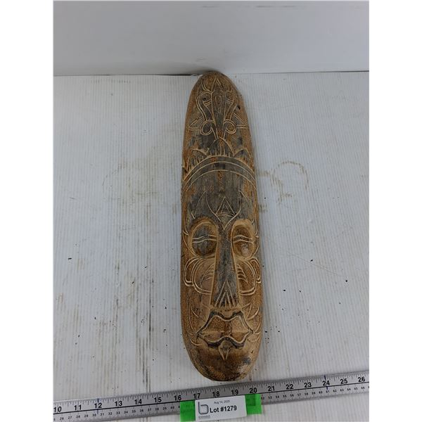 Wood Carved Wall Decorations - 20'' long