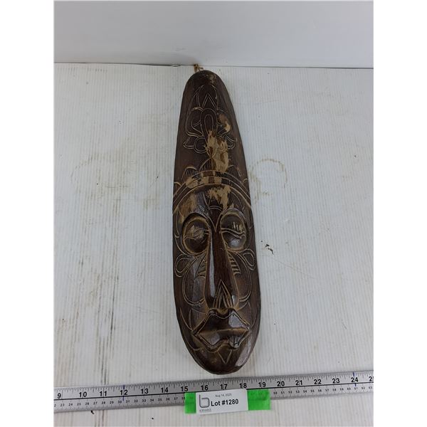 Wood Carved Wall Decorations - 19'' Long