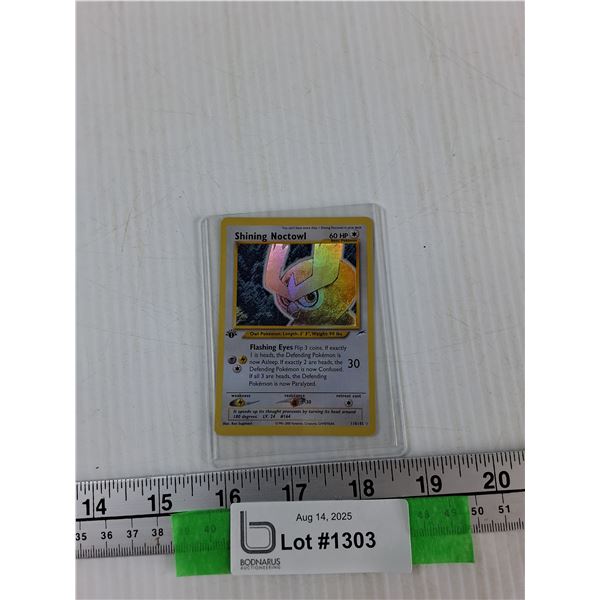 Pokemon Shining Noctowl - As Is CANNOT AUTHENTICATE