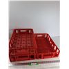 Image 1 : (3) Coca-Cola Plastic Trays 18'' x 12'' x 4.5'' - PICK UP ONLY