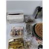 Image 2 : Assorted Baskets, (5) Door Knobs, Colour Changing Light Sets, Misc - As Is CANNOT SHIP