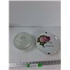 Image 1 : Glass Candy Dish, 25th Anniversary Plate