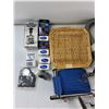 Image 2 : Mobility Chair Foot Rests, Time Clock Replacement Ribbons, Basket, Misc - As Is