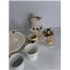 Image 6 : Pocket Knife, (4) Mugs, Pitcher, Misc - As Is CANNOT SHIP