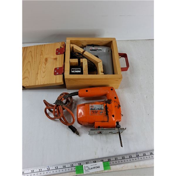 Black & Decker Two Speed Jig Saw, Makita Cordless Drill - As Is
