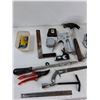 Image 3 : Hammer, Assorted Keys, (2) Measuring Tapes, Misc