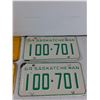 Image 5 : (4) Vintage Saskatchewan Licence Plates