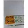 Image 1 : (6) Saskatchewan License Plates