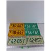 Image 1 : (6) Saskatchewan License Plates