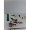 Image 1 : Fishing Lures, (2) Bobbers, Pickerel Rigs, Misc