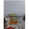 Image 3 : (3) Games, Santa Sleigh Decorations, Wooden Box With Tea Set - As Is CANNOT SHIP