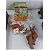 Image 4 : (3) Games, Santa Sleigh Decorations, Wooden Box With Tea Set - As Is CANNOT SHIP