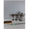 Image 1 : Drink Stirrers, (2) Goblets, Cocktail Shaker