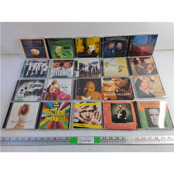 (20) Various Audio CDs - Tiger Lily, Faith Hill and Dance Mix '95