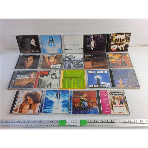 (19) Various Audio CDs - Jason Aldean, Will Smith and Clueless Soundtrack