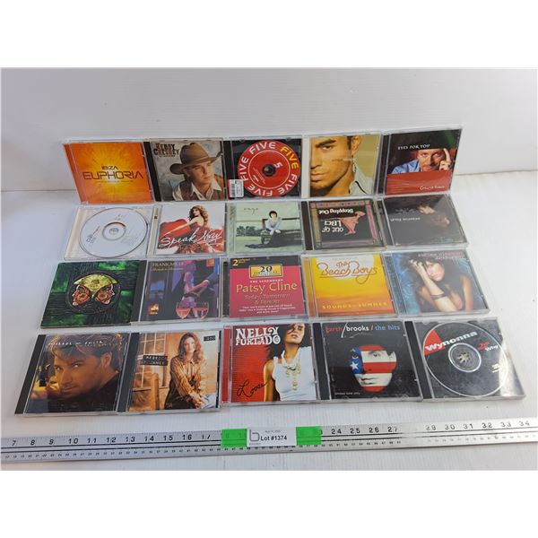 (20) Various Audio CDs - Kenny Chesney, Nelly Furtado and Rebecca St James