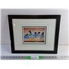 Image 1 : Framed Sunset Dancers Print by Cecil Young Youngfox 16" x 13"