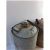 Image 3 : (2)  Vintage Galvanized Oil Cans