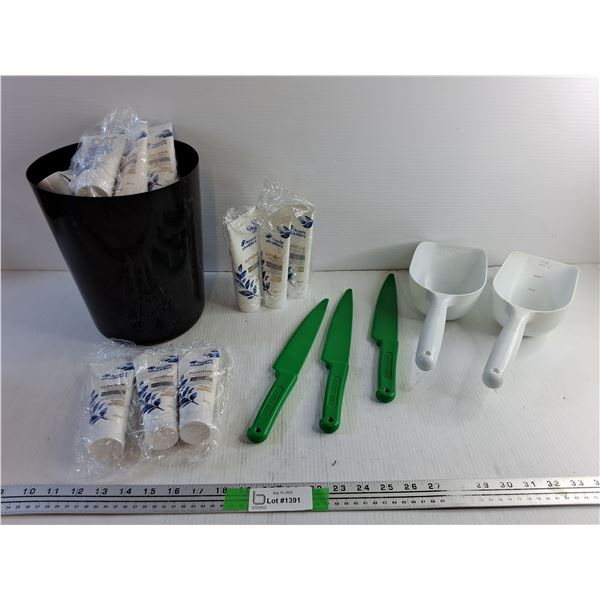 Head & Shoulders Scalp Scrub, Lettuce Knives, Grain Scoops and Garbage Bin