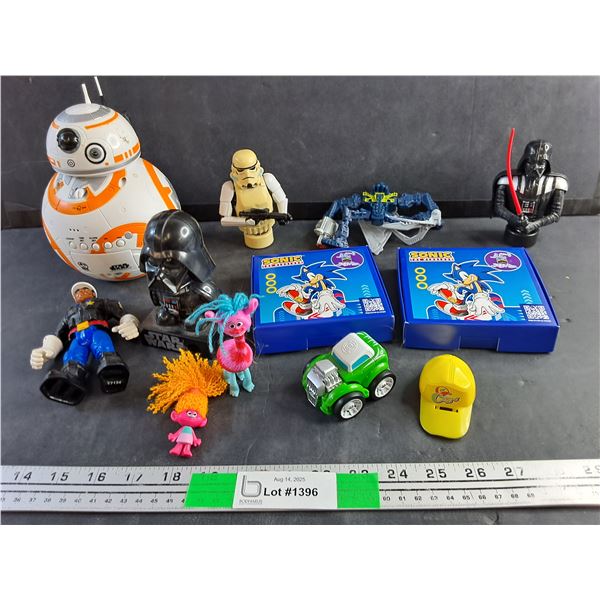 Star Wars Bulb Botz Alarm - As Is, Sonic The Hedgehog Puzzles, Star Wars Dash Decor and Misc Toys